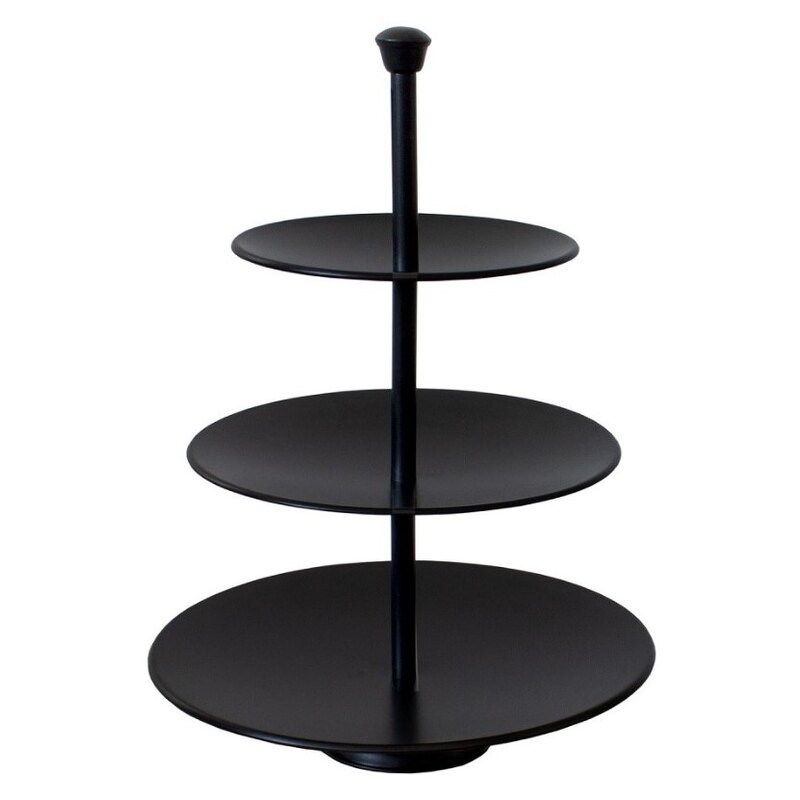 Kolmekordne vaagen must H34cm L25/20,5/16cm