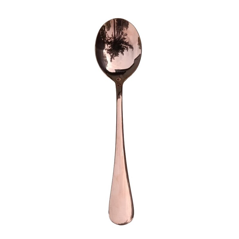Serveerimislusikas läikiv roosa kuld 21.5cm