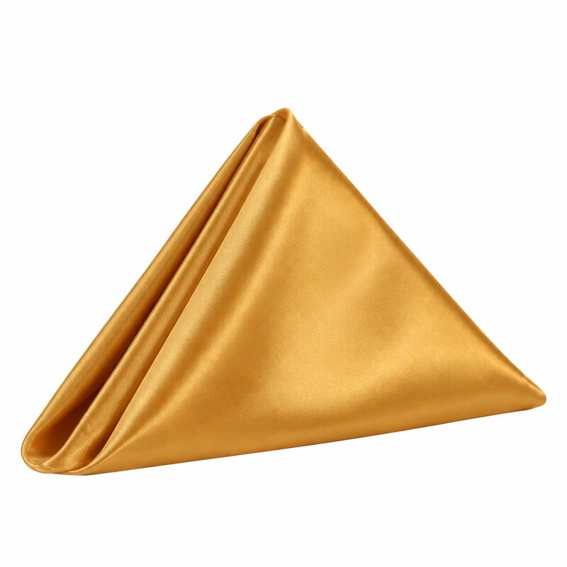 Servjett kuldne satiin 45x45cm