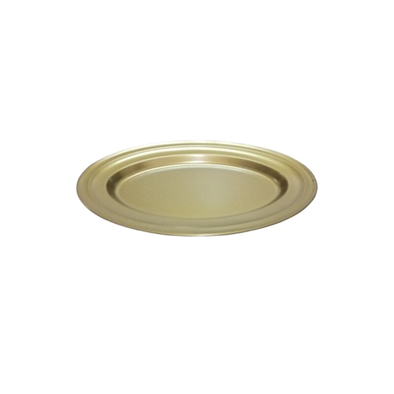 Metallvaagen kuldne ovaalne 30x20.5cm
