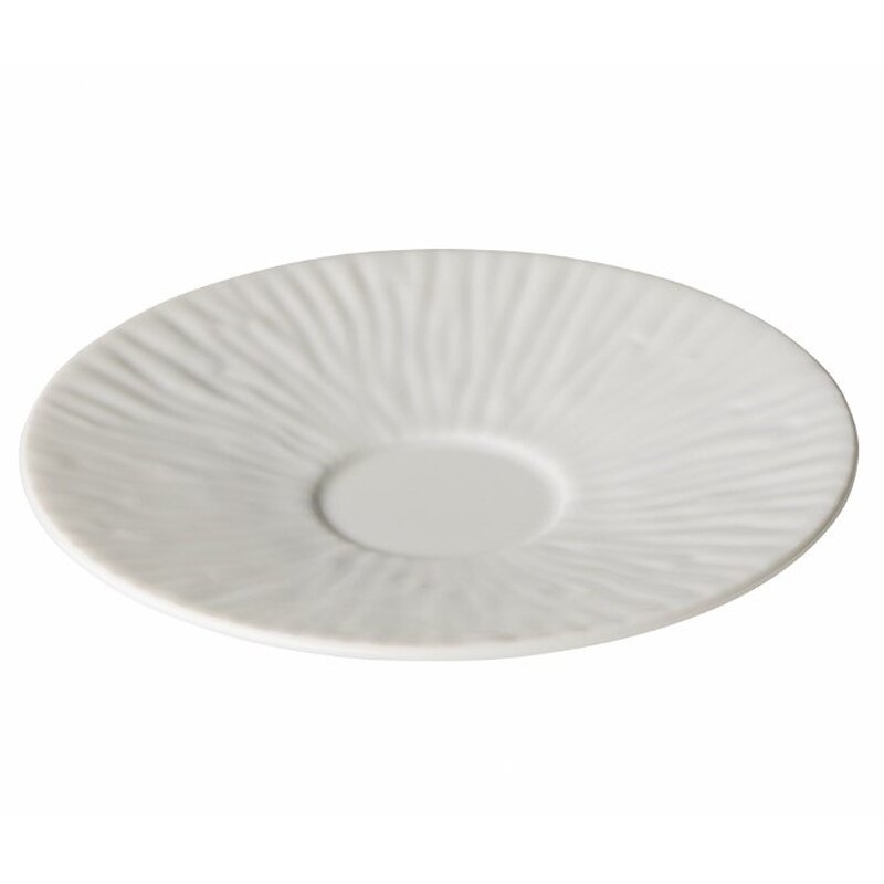 Taldrik Vintage Natur valge 16 cm mustrilise äärega