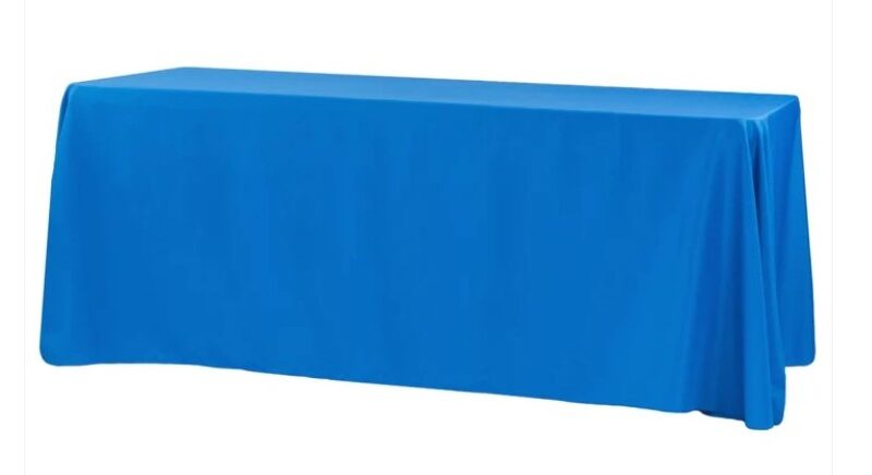 Laud 183x76xH74cm koos sinise laudlinaga 220cmx310cm rent