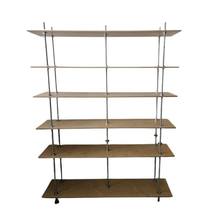 Riiul puidust metall jalgadega H2MxL1.5MxS0.30M