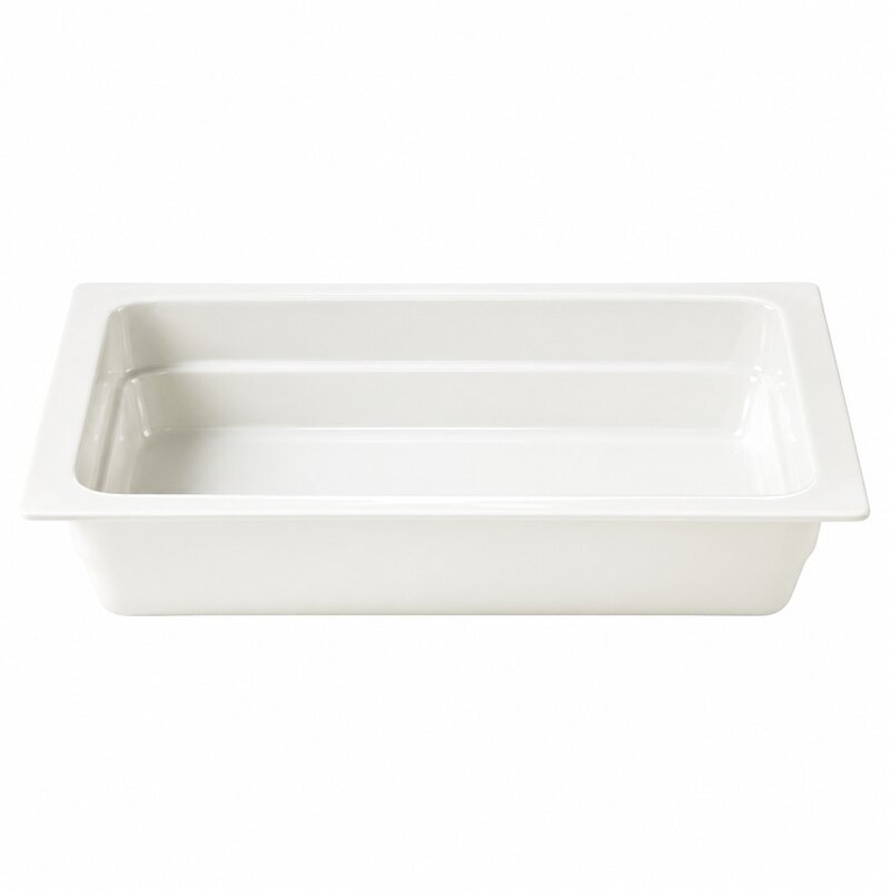 GN portselan valge SÜG6cm 1/2 32.5x26.5cm