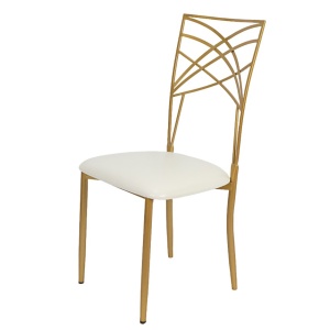 Tool Chiavari / Catsby Deluxe kuldne valge toolipadi rent