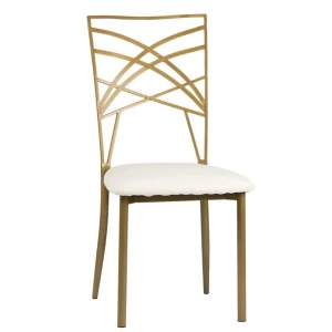 Tool Chiavari / Catsby Deluxe kuldne valge toolipadjaga rent