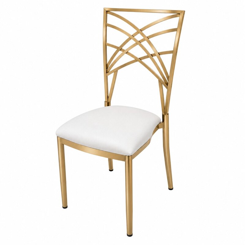 Tool Chiavari / Catsby Deluxe kuldne valge toolipadi