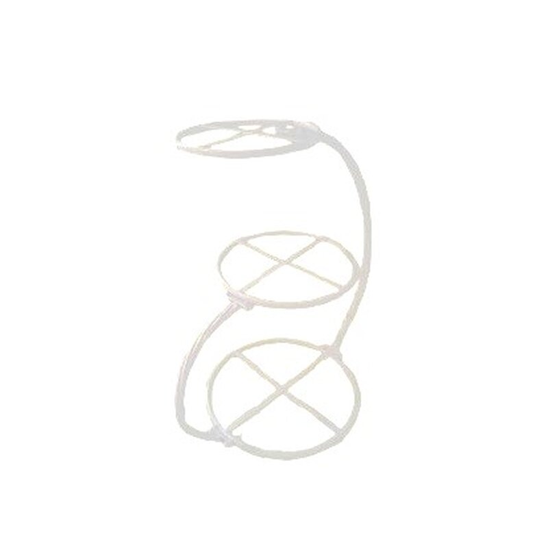 Kolmekordne valge vaagen / tordialus H53cm 30/25/20 cm