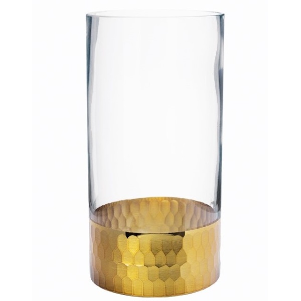 Lillevaas kuldne Ø12.5cm H30cm rent