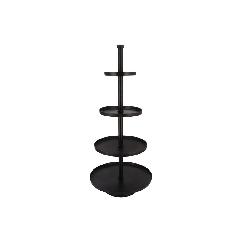 Neljakordne must korrusvaagen H125cm 55/44/34/24 cm