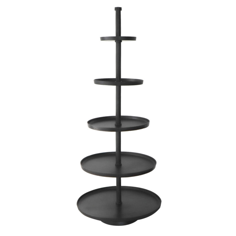 Viiekordne must korrusvaagen H155cm 63/55/44/34/24 cm müük