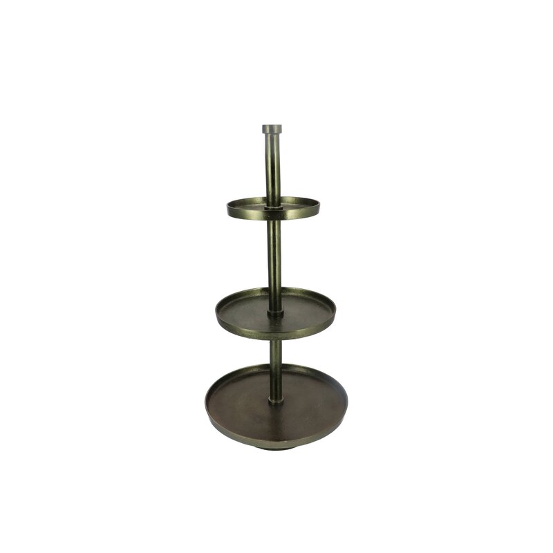 Kolmekordne roheline korrusvaagen H100cm 44/34/24 cm