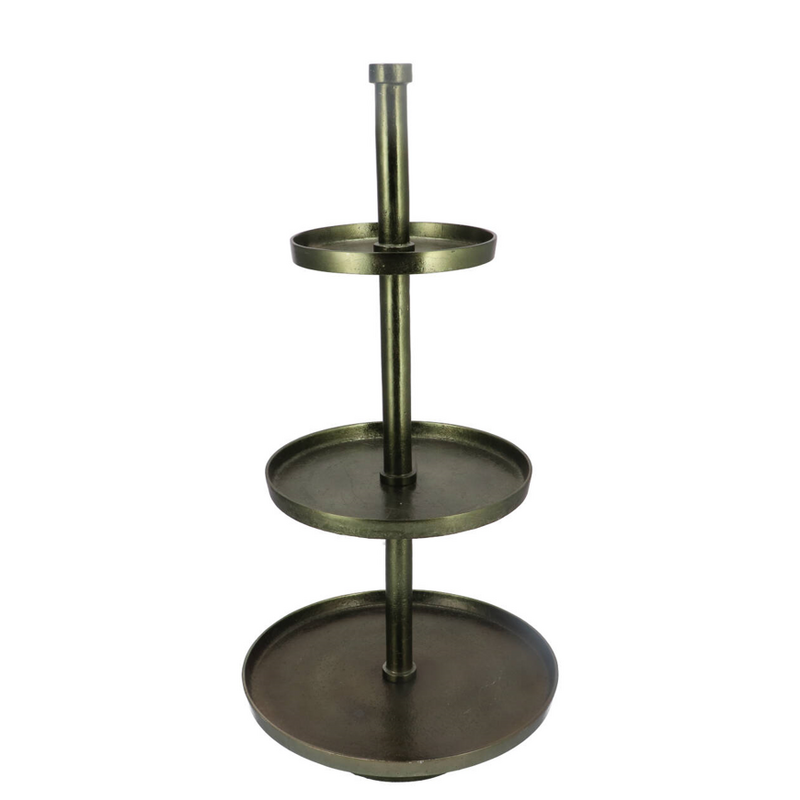 Kolmekordne roheline korrusvaagen H100cm 44/34/24 cm