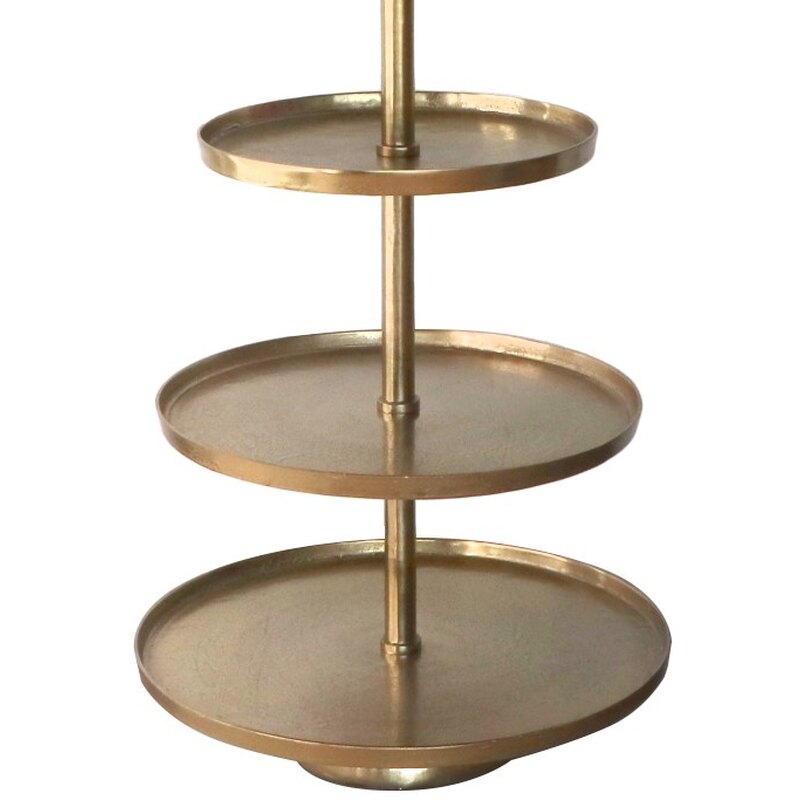 Kolmekordne EXTRA lai kuldne korrusvaagen H95cm alum 63cm/kesk 55cm/ülem 44 cm