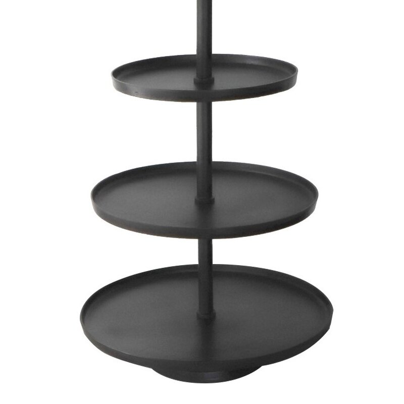 Kolmekordne EXTRA lai must korrusvaagen H95cm alum 63cm/kesk 55cm/ülem 44 cm