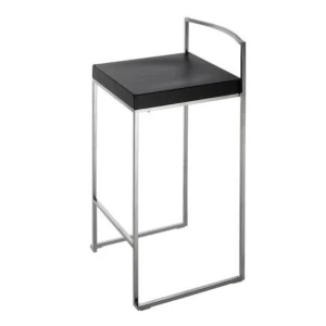 Pukktool hõbe Kubo musta toolipadjaga rent