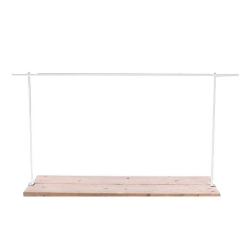 Valge laua statiiv reguleeritav pikkus 140-250cm H90cm
