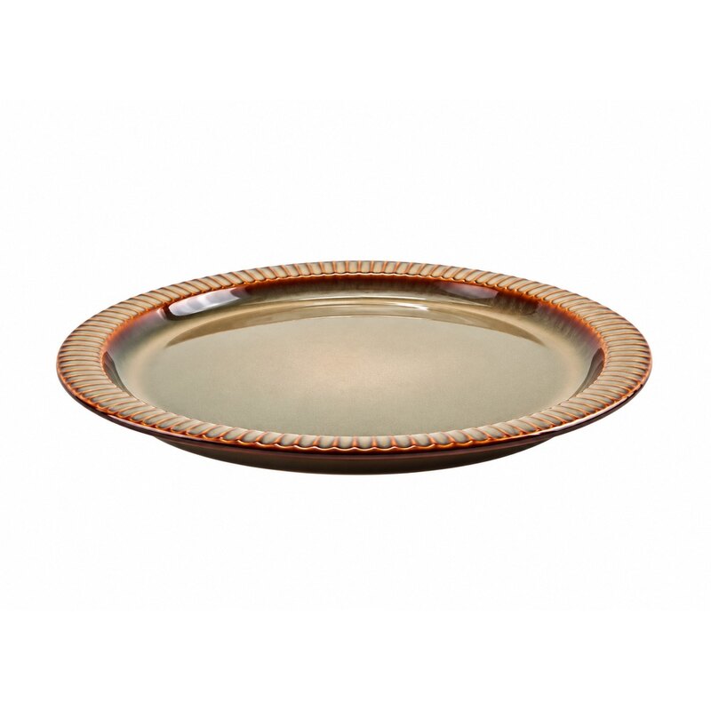 Taldrik Bolivia Stripes Green Sand 27cm