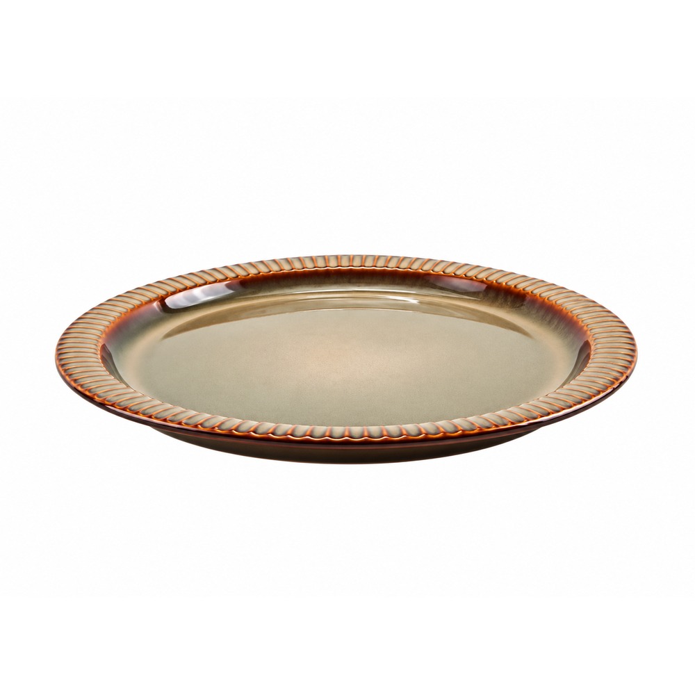Taldrik Bolivia Stripes Green Sand 27cm