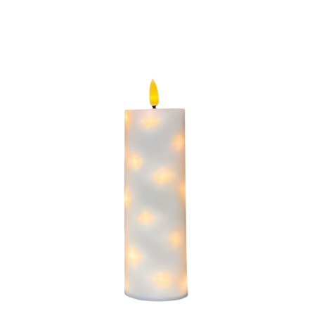 Led stars küünal valge Ø5.5cm H12.5cm