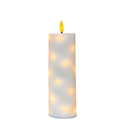 Led stars küünal valge Ø5.5cm H17.5cm