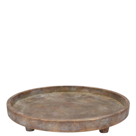 Concrete antiikkuld vaagen jalgadel Ø36cm H8cm