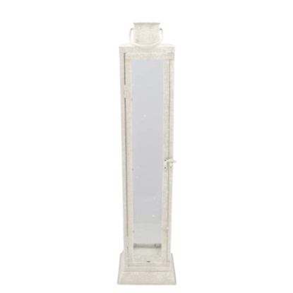 Valge latern sangaga 17X17cm x H69cm
