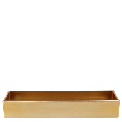 Melamiin kuldne karp söögiriistade hoidmiseks 23cm x 11cm H5cm