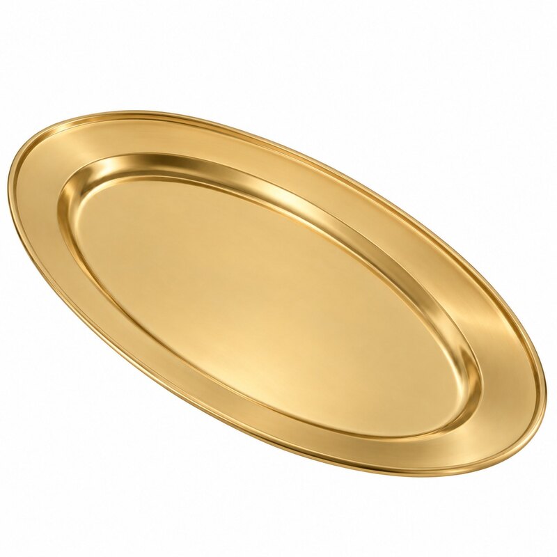 Vaagen kuldne läikiv Mirror Ø39x24cm H2.5cm